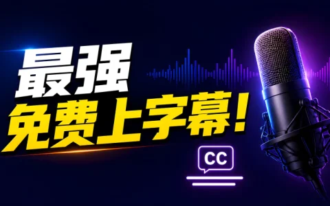 免费上字幕！本地开源模型、Google AI 两套最强方案！99%的准确率