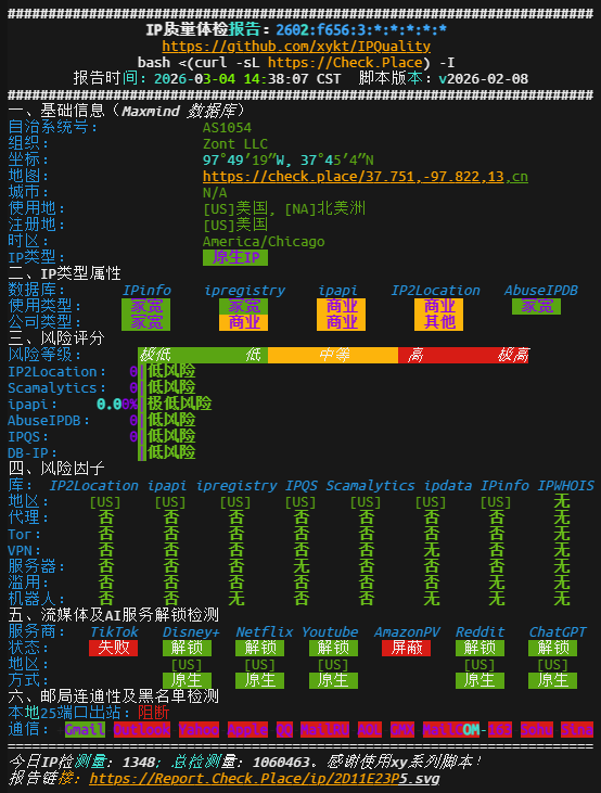 【测评】VMISS 美西优化VPS 1C1G15G（500G流量）